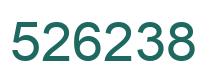 Number 526238 green image