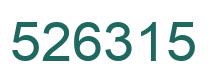 Number 526315 green image