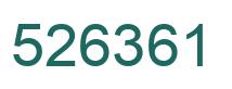 Number 526361 green image