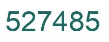 Number 527485 green image