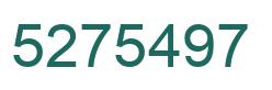 Number 5275497 green image