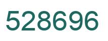 Number 528696 green image