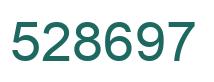 Number 528697 green image