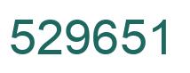 Number 529651 green image