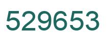 Number 529653 green image