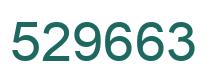Number 529663 green image