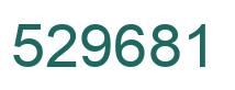 Number 529681 green image