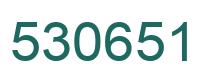 Number 530651 green image