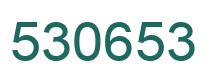 Number 530653 green image