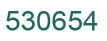 Number 530654 green image