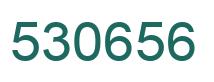 Number 530656 green image