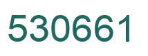 Number 530661 green image