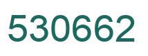 Number 530662 green image