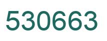 Number 530663 green image