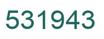 Number 531943 green image