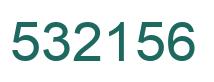 Number 532156 green image