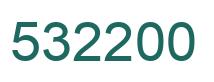 Number 532200 green image