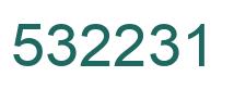 Number 532231 green image