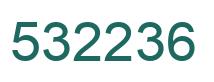 Number 532236 green image