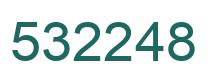 Number 532248 green image