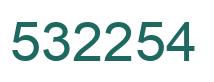 Número 532254 imagen verde