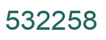 Number 532258 green image