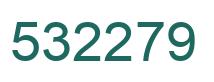 Number 532279 green image