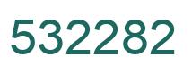 Number 532282 green image
