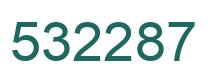 Number 532287 green image