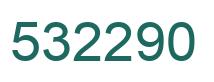 Number 532290 green image