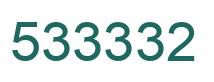 Número 533332 imagen verde