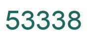 Number 53338 green image
