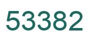 Number 53382 green image