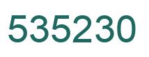 Number 535230 green image