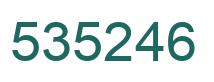Number 535246 green image