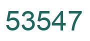 Número 53547 imagen verde
