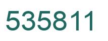 Number 535811 green image