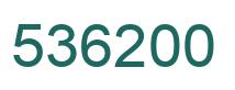 Número 536200 imagen verde