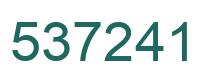Number 537241 green image