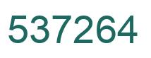 Number 537264 green image