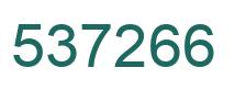 Number 537266 green image