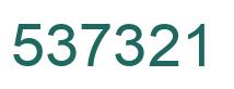 Number 537321 green image