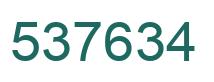 Número 537634 imagen verde