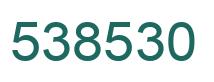 Number 538530 green image