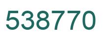 Número 538770 imagen verde