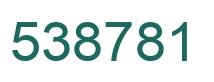 Número 538781 imagen verde