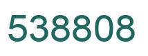 Number 538808 green image