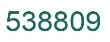 Number 538809 green image