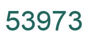Number 53973 green image