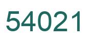 Número 54021 imagen verde